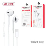 Headphones Earphones Type c Wired For Apple iPhone 15 Pro max 15 Pro 15 15 Plus