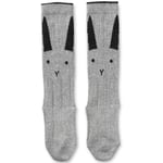 Liewood Sofia knee socks 2pk – rabbit grey melange - 25-28