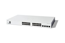 Cisco Catalyst 1300-24T-4X - switch - 24 portar - Administrerad - rackmonterbar