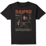 Rambo 3 No Mercy Unisex T-Shirt - Black - 5XL