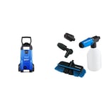 Nilfisk C 110 bar Pressure Washer – Electric Power Washer for Household, Outdoor, Car Washing and Garden Tasks (Blue) & Alto Click & Clean Car Cleaning Kit