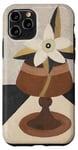 iPhone 11 Pro Abstract Flower in Vase Modern Painting Pastel Colors Case