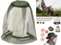 Midge Mosquito Head Net Hat Insect Fly Mesh Face Protector Travel Camping