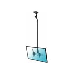 Kimex - Support plafond inclinable pour 1 écran tv 43''-75'' Hauteur 225cm - Noir