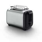 Tefal TT5S1D Subito Grille-pain à 2 fentes avec cuiseur à sandwichs, résultats de cuisson rapides, économie d'énergie, design moderne, 7 niveaux de brunissage, noir