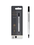 Parker Rollerball Pen Ink Refill | Fine | Black QUINK Ink | 1 Count