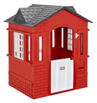 Little Tikes , 653889M Cape Cottage Playhouse - With Working Doors, Windows and Shutters - Interactive - Active Play Promotes Physical Development - Indoor or Outdoor Use - Red