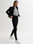 New Look Stay Black High Waist Hallie Super Skinny Jeans, Black, Size 6, Inside Leg 30, Women