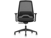 Interstuhl EVERYis1 office chair, mesh backrest, black/grey