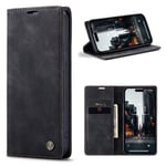 CaseMe Slim Plånboksfodral iPhone 15 Pro Max Svart
