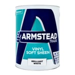 Armstead Trade Vinyl Soft Sheen Paint - Brilliant White 5L
