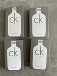 Calvin Klein CK All for all 4 X 1.2ml EDT Sample Sprays VIALS New💙💖