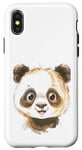 Coque pour iPhone X/XS Motif panda Happy Fun idéal pour l'école, unique
