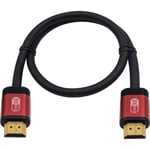 Duttek 8K HDMI Cable, HDMI 2.1 Ultra HD Lead High Speed Cord 48Gbps Supports 8K@60HZ 4K@120HZ Compatible with Fire TV, 3D Support, Ethernet Function, 8K UHD, etc (0.5M/1.64FT)