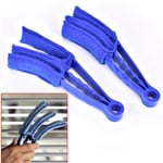 1pc Cleaning Brush Clip Duster Window Leaves Blinds Cleaner Brus Blue