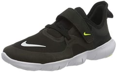 Nike Mixte Enfant Free RN 5.0 (PSV) Chaussures de Running Compétition, Black/White/Anthracite/Volt, 33.5 EU