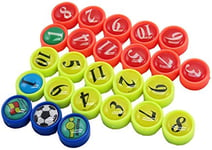 Rhino Gadget Football Player Markers Numbered Replacement for Magnetic Tactics Coaching Boards and Magnet Folders - 26 Pieces