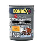 BONDEX - Lasure Bois Protection Extrême - Anti-UV/Humidité - Haute Résistance - Séchage Rapide - 5L - Chêne Doré