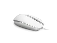Accuratus M100 MAC USB Type C - USB Type C Wired Full Size Slim Apple Mac Mouse with Silver and Matt White Tactile Case