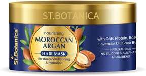 St.Botanica Moroccan Argan Hair Mask, 200Ml Infused with Moroccan Argan Oil for