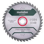 Metabo Lame de scie ""Precision cut wood - Classic"" 254x2,4/1,6x30, Z40 WZ 20° - 628325000