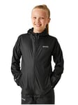 Boys, Regatta Kids Pack-It Waterproof Jacket III - Black, Black, Size 5-6 Years
