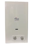 TTulpe® Indoor B14 P50 Eco chauffe-eau à gaz instantané 50 mbar, 14 L/minute, modulant, allumage par batterie, classe énergétique A