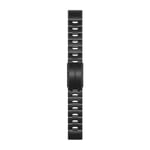 Garmin Watch Band QuickFit 22 Vented Titanium Bracelet With Carbon Grey DLC Coating