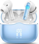 Ecouteurs Bluetooth Sans Fil, Écouteurs Sans Fil V5.3 Hi-Fi Stereo Avec 4 Enc Réduction De Bruit Micros, Oreillette Bluetooth 40H Casque Sans Fil Ip7 Étanche, Ecouteur Usb C Pour Ios Android[X592]