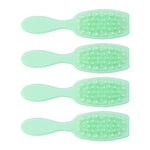 (Light Green)4pcs Deep Cleansing Shampoo Brush Soft Silicone Reduce Itching XXA