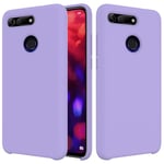 LLLi Mobile Accessories for HUAWEI Solid Color Liquid Silicone Dropproof Protective Case for Huawei Honor View 20(Black) (Color : Purple)