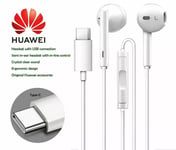 Official Huawei Type C USB-C Earphones Stereo Headphones For P20 Mate 20 P30 Pro