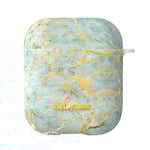 Kingxbar Apple AirPods Case - Marble - Mint