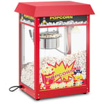 Royal Catering Popcornmaskin - retrodesign 150 / 180 °C rød