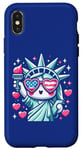 Coque pour iPhone X/XS Statue of Liberty Cute NYC New York City Manhattan Girls