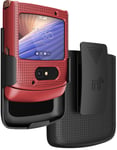 Hard Case Cover + Belt Clip Holster Combo for Motorola RAZR 5G Flip Phone (2020)