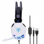 Filaire Usb Led 3,5 Mm Gaming Headset Casque Avec Micro Pour Ps4 / Xbox One / Iphone BT241