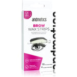 andmetics Wax Strips Brow Hårfjerningsvoks strips til øjenbryn 16 stk.