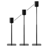 Flexson Adjustable Floor Stand for Sonos - Pair - Black