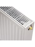 C6 ventil radiator 22 - 600 x 2000 mm, RAL 9016, Hvid