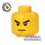 LEGO Minifigure Head Stern Eyebrows