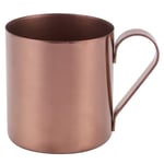 Cocktail Cup, 400ml Smooth Surface Easy to Clean Comfortable Handle Coffee Mug, 304 Stainless Steel for Bar Home(Rose Gold)