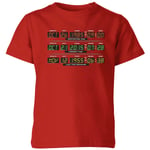 Back To The Future Destination Clock Kids' T-Shirt - Red - 9-10 Years - Red