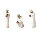 3-pack Willow Tree Nativity Figur Staty Handmålad Dekoration Julgåva Juldekoration Ornament
