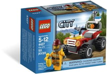 LEGO CITY Forest Fire ATV Truck Fireman Fighter Minifigure Set New Retired 4427
