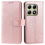SKALO Xiaomi 14T Pro Mandala Plånboksfodral - Roséguld Rosa guld