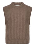 Curly Wool Rib Slip Over Brown GANT