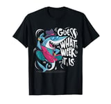 Guess What Week It Is Funny Shark Diver Ocean Boy Girl Men T-Shirt