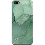 Apple iPhone SE (2016) Gennemsigtigt Telefoncover Grön Marmor