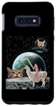 Coque pour Galaxy S10e Cats War Cat In Space Riding Llama Kitten Cats Lovers